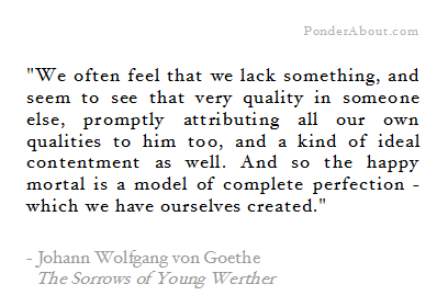 The Sorrows of Young Werther Goethe quote