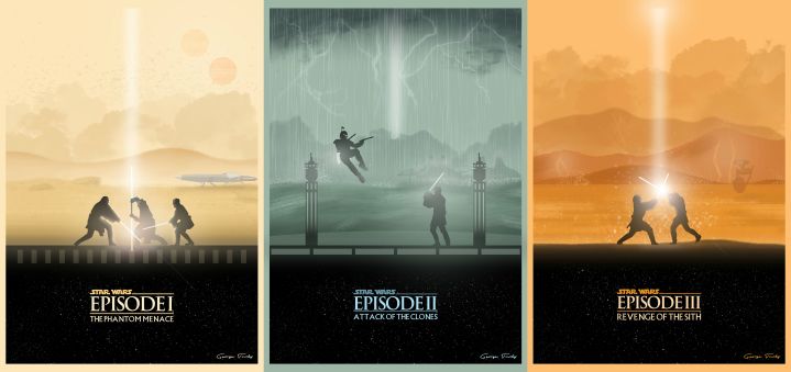 Star Wars Prequel Trilogy Poster